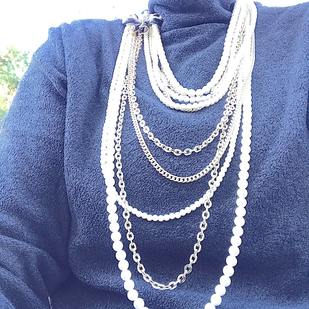 White House Black Market ten strand necklace